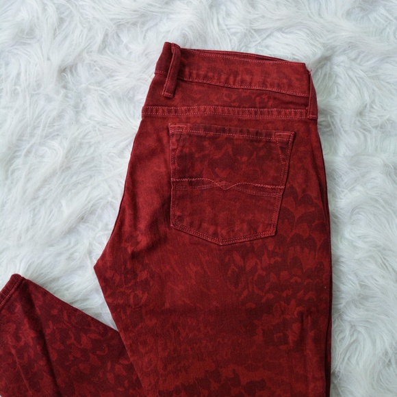Lucky Brand red pattern Legend Charlie skinny jean - Picture 2 of 4